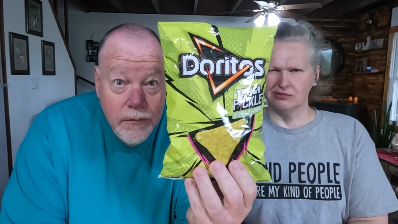 Doritos Tangy Pickle And We Ate Them All In One Bite! No But You Will Be Surprised.