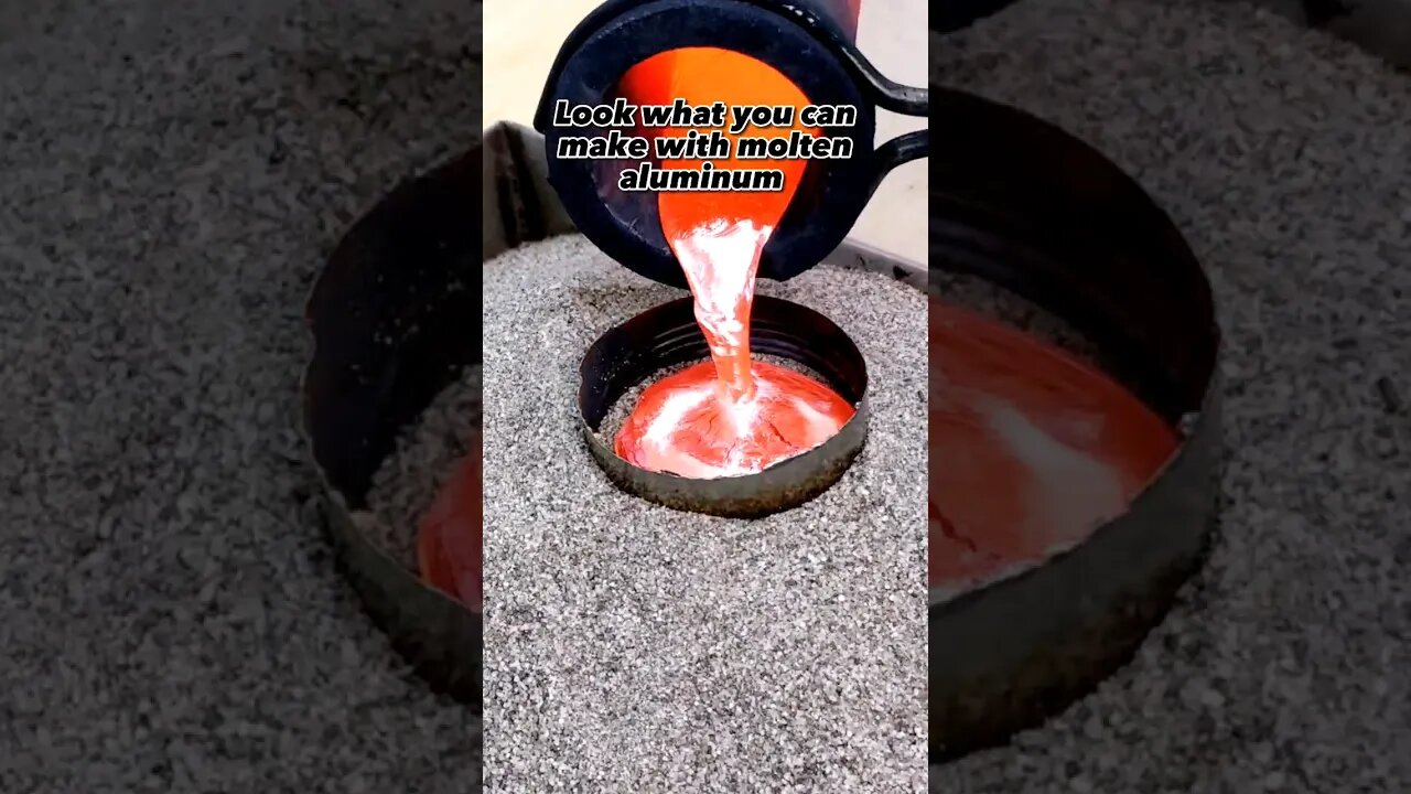 Metal Casting with Molten Aluminum