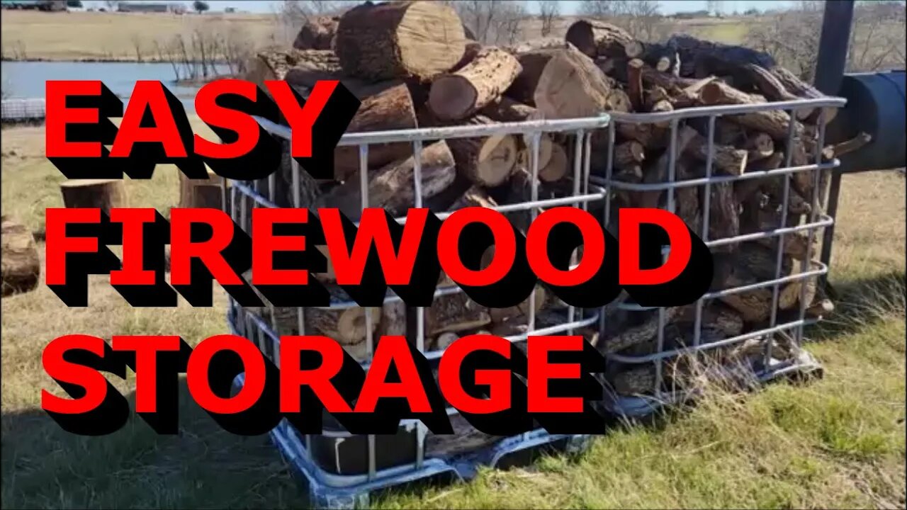 Simple Way To Store Firewood - Easy DIY Firewood Storage Rack