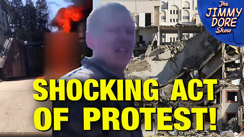 U.S. Serviceman SETS HIMSELF ON FIRE To Protest Gaza Genocide!