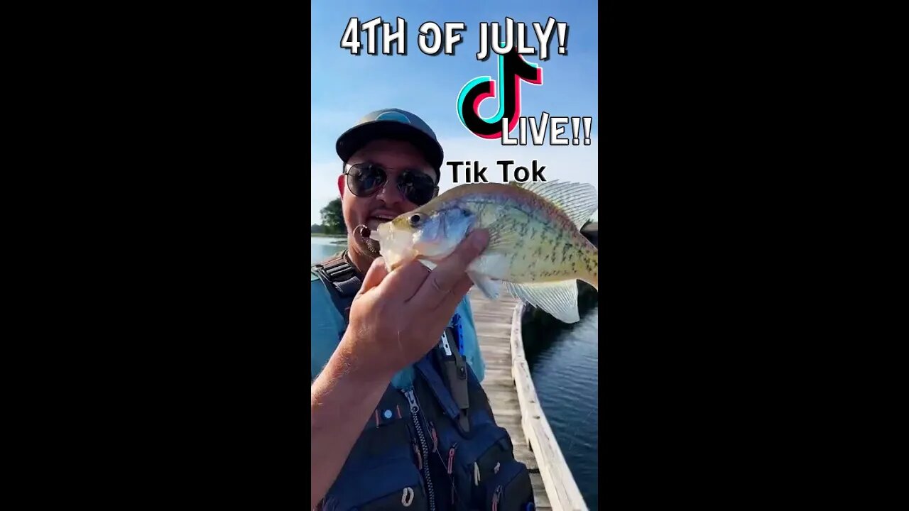 LIVE!!! on the 4th of July!!! (golf course fishing with CINCY FISH DUDES!)