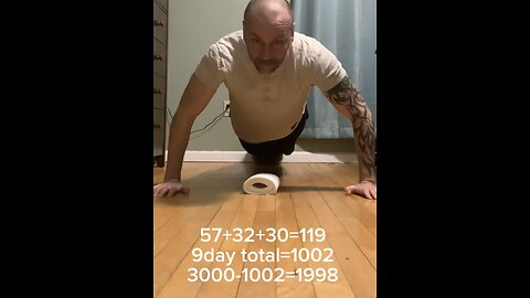 1000 total pushups day 9 ice plunge/push-up challenge