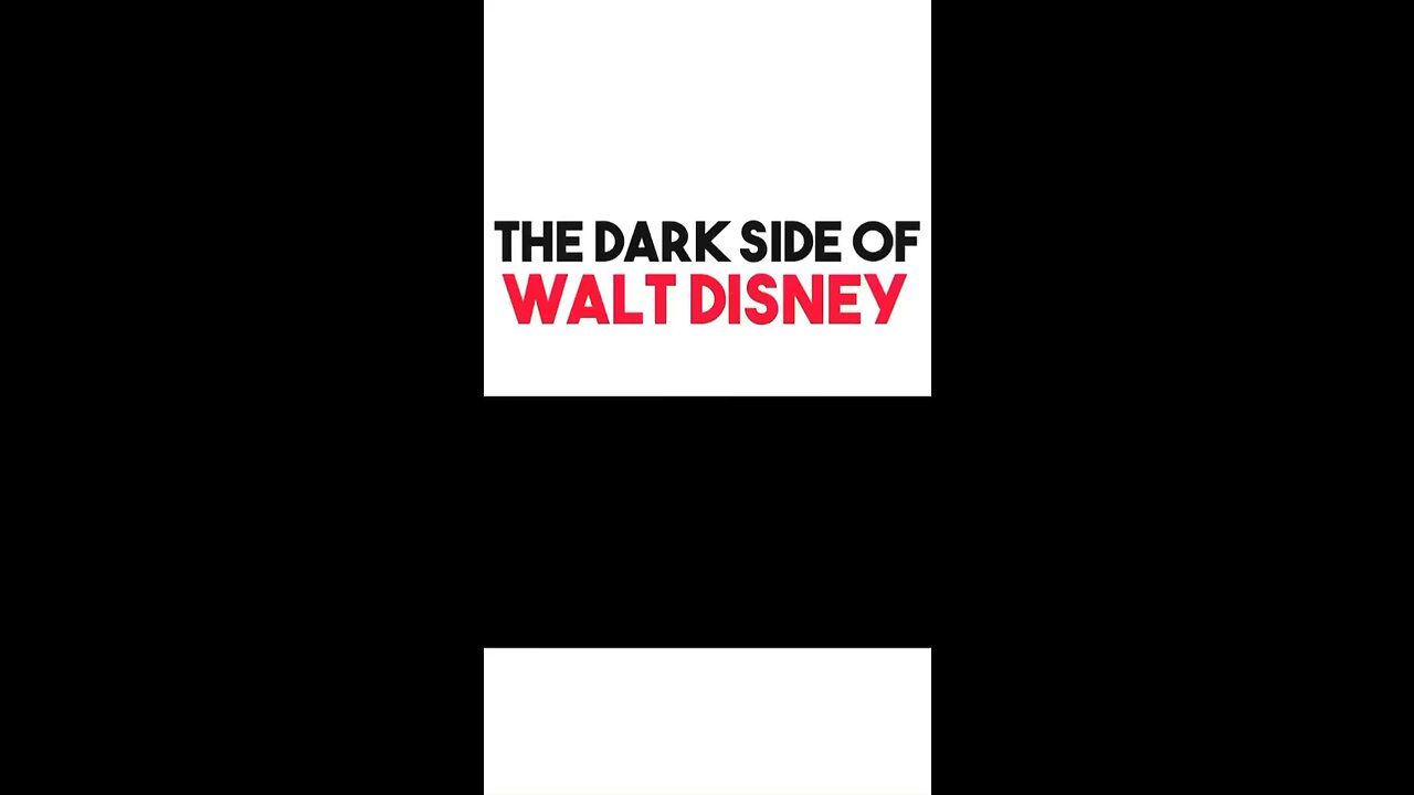 The Dark side of Disney??