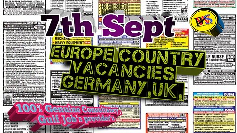 Europe Job's Opportunity