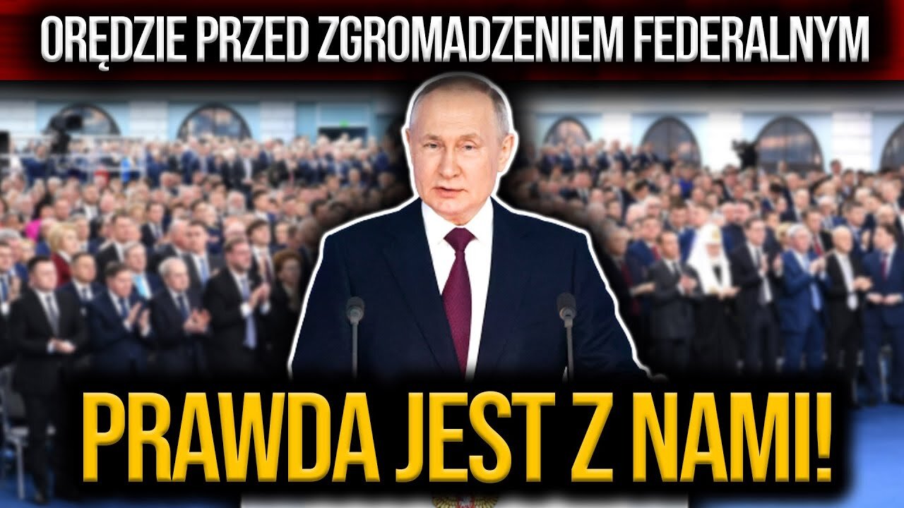 Orędzie Putina z lektorem 2023.02.21