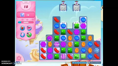 Candy Crush Level 1395 Audio Talkthrough, 1 Star 0 Boosters