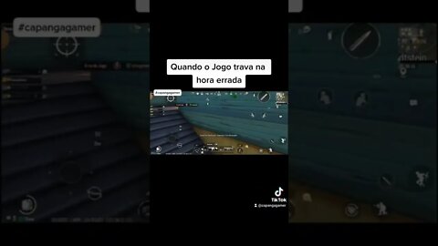 Quando o jogo trava na hora errada. #capangagamer #pubg #pubgmobile #gamingmemes #dinheiro #gamer
