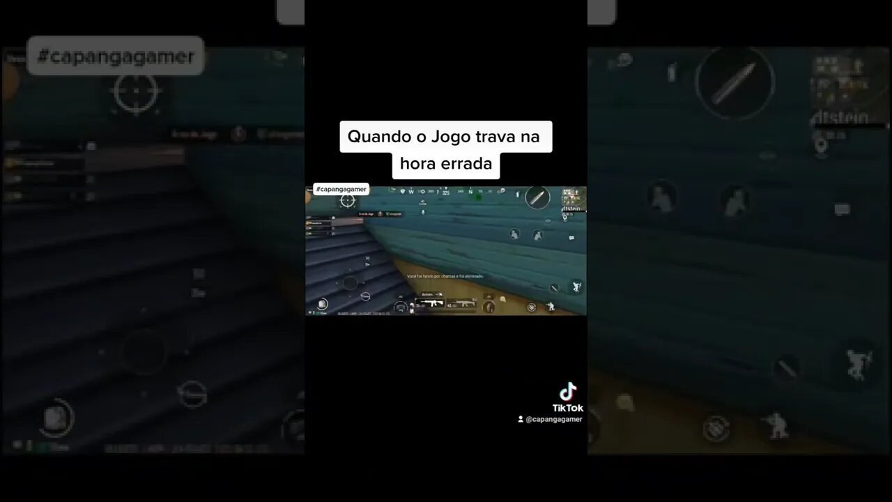 Quando o jogo trava na hora errada. #capangagamer #pubg #pubgmobile #gamingmemes #dinheiro #gamer