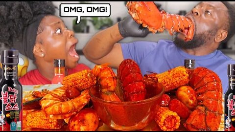 EXTREMELY SPICY seafoods mukbang