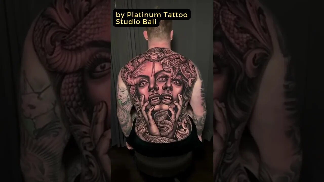 Stunning work by Platinum Tattoo Studio Bali #shorts #tattoos #inked #youtubeshorts