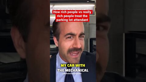 How rich people vs really rich people treat the parking lot attendant. #comedyshorts