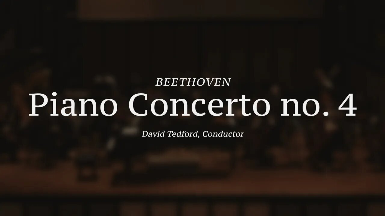 Piano Concerto no. 4 | Beethoven | Music Festival Palouse 2023