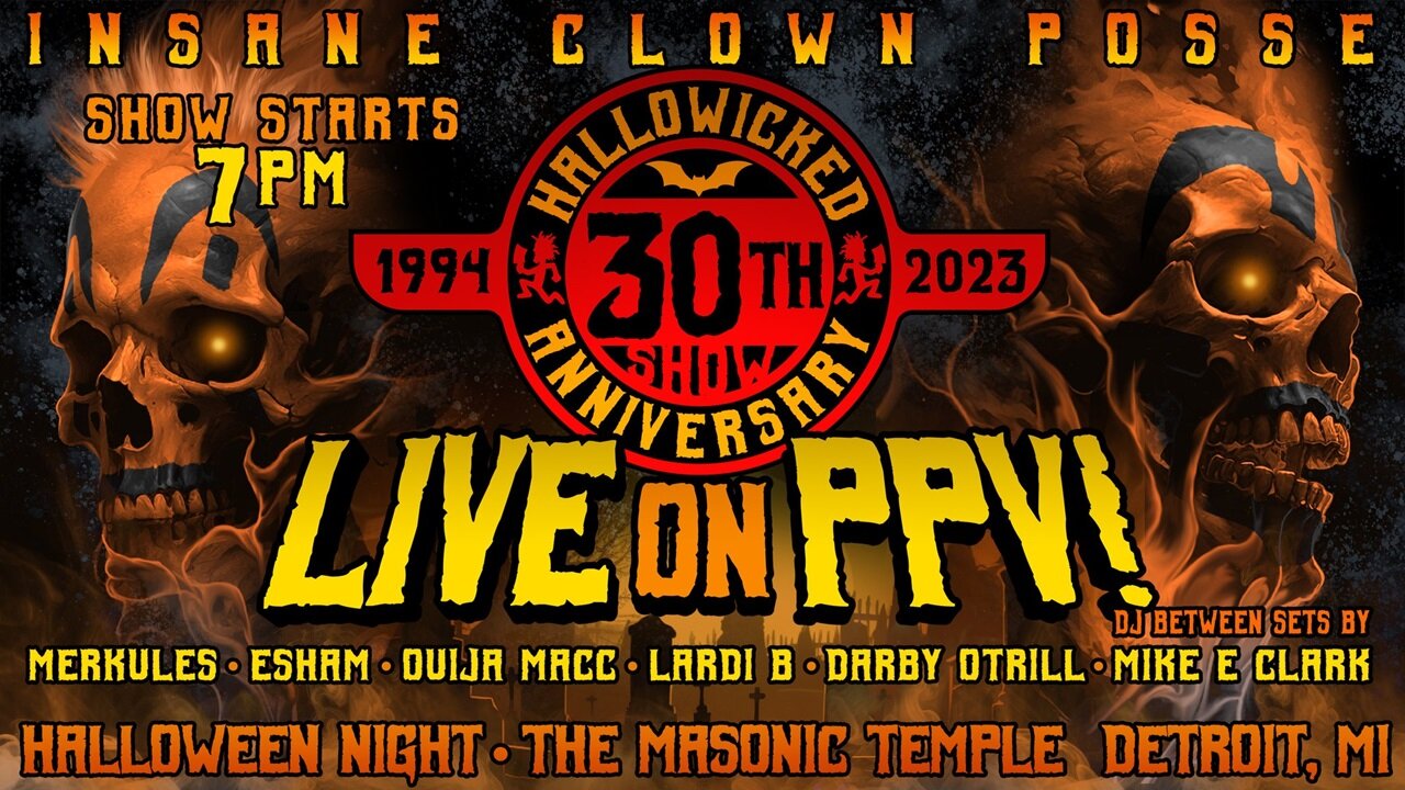 Insane Clown Posse Hallowicked 2023 30th Anniversary