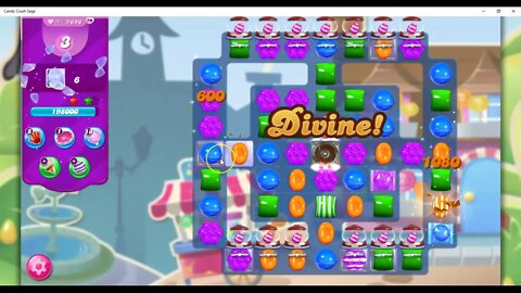 Candy Crush Level 5696 Talkthrough, 22 Moves 0 Boosters