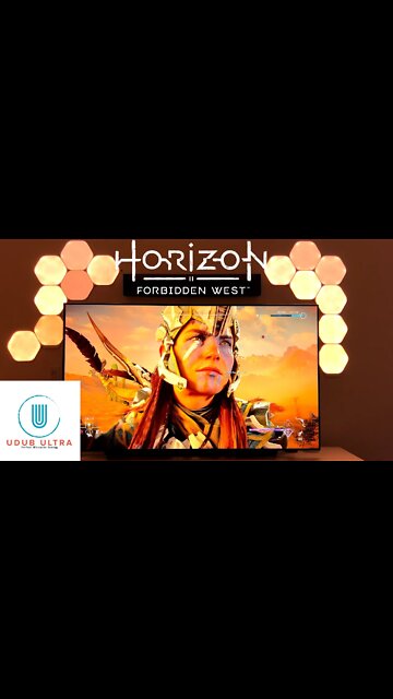 Horizon Forbidden West on an LG C1!! #gaming #ps5 #horizonforbiddenwest #gamingsetup