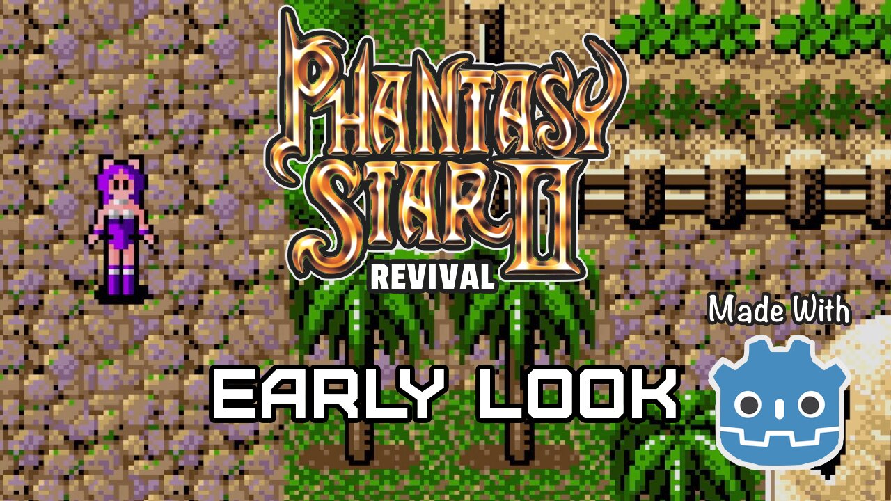 A Far Too Early Look at Piata remade in Godot for Phantasy Star II: Revival