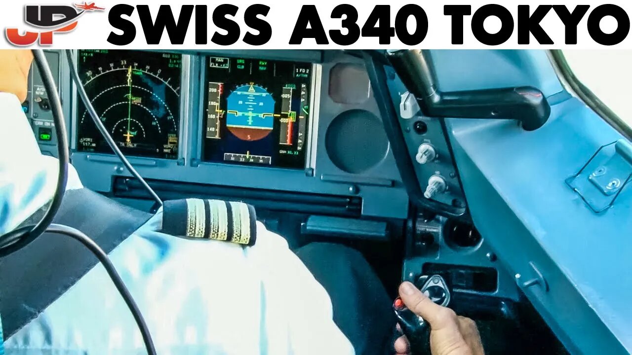 Piloting SWISS Airbus A340-300 out of Tokyo Narita | Cockpit Views