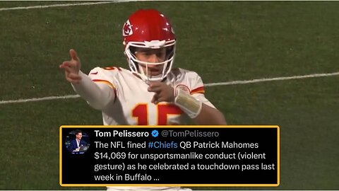 Patrick Mahomes Fined $14K for Controversial Celebration After Chiefs’ First Loss