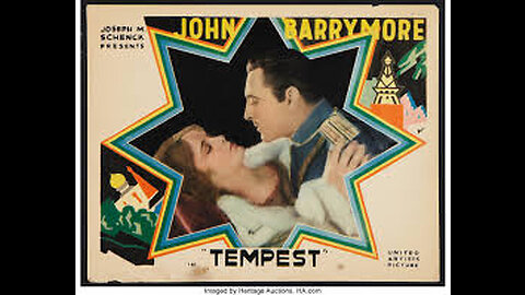TEMPEST (1928)--in Sepiatone with Russian titles