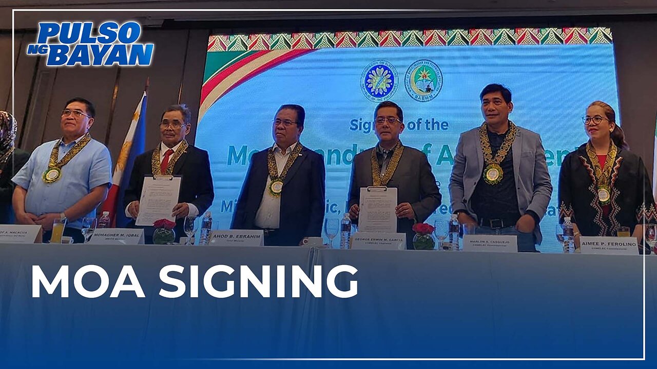 MOA signing sa pagitan ng COMELEC at Ministry on Basic Higher Technical Education