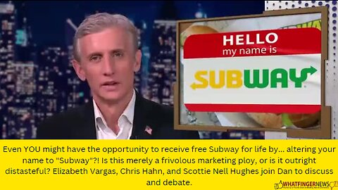 Even YOU might have the opportunity to receive free Subway for life by altering your name to