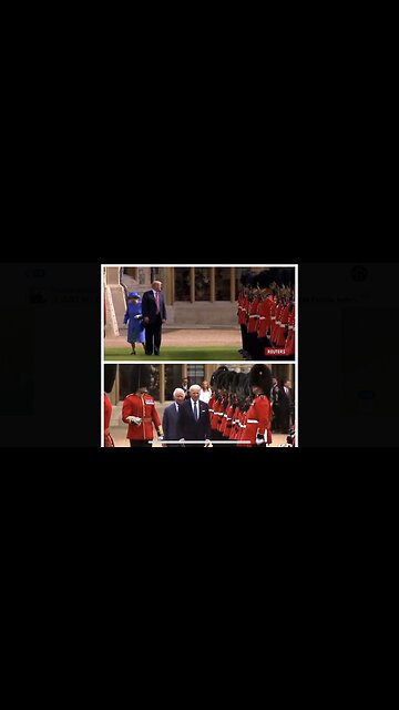 Confused Biden Does A Trump Move And Walks In Front Of King Charlie !!