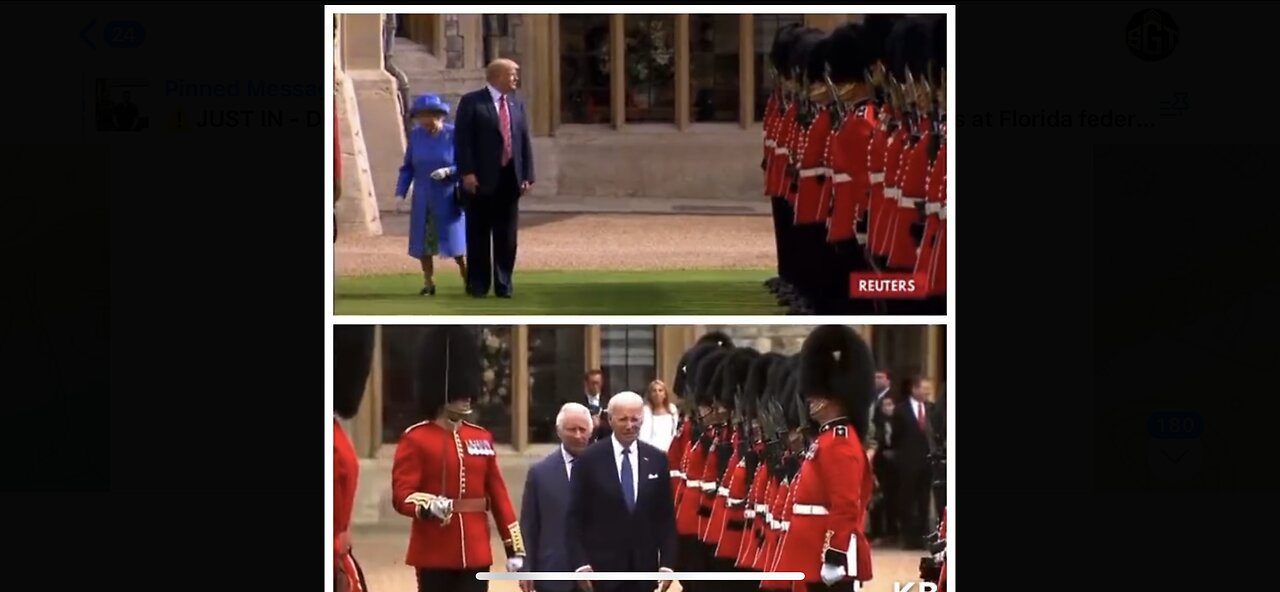 Confused Biden Does A Trump Move And Walks In Front Of King Charlie !!