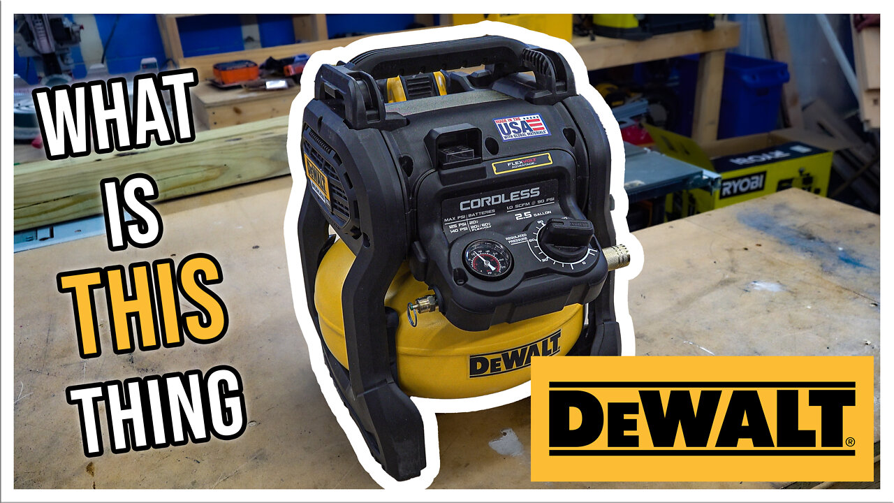 DeWALTS 20-Volt Cordless Air Compressor with Flexvolt Advantage!