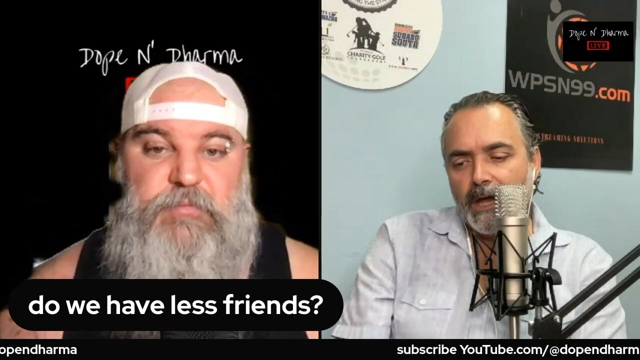 Do we have less friends?