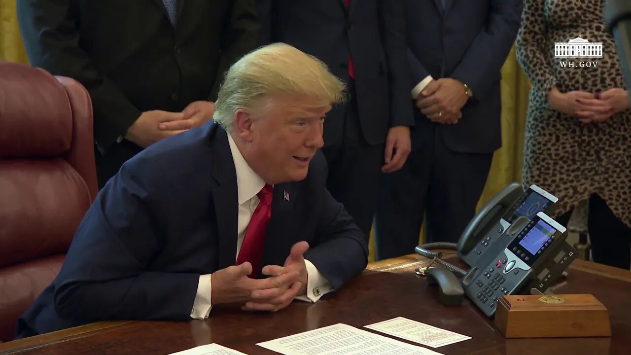 President Trump Delivers Remarks in the Oval Office