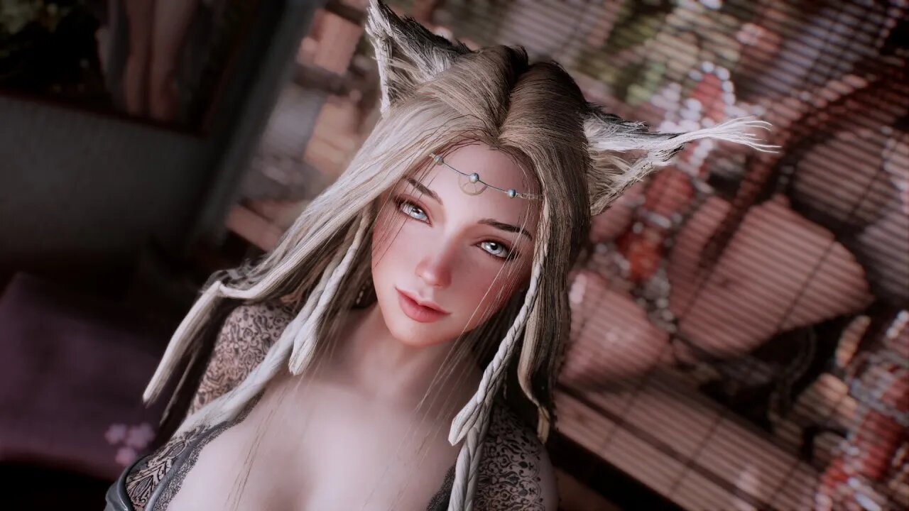 Skyrim Dint999 HDT Brows and Elven Ears [SE/LE] 0.4