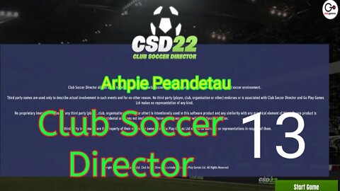 Club Soccer Director CSD22 Gameplay dengan level tidak terbatas