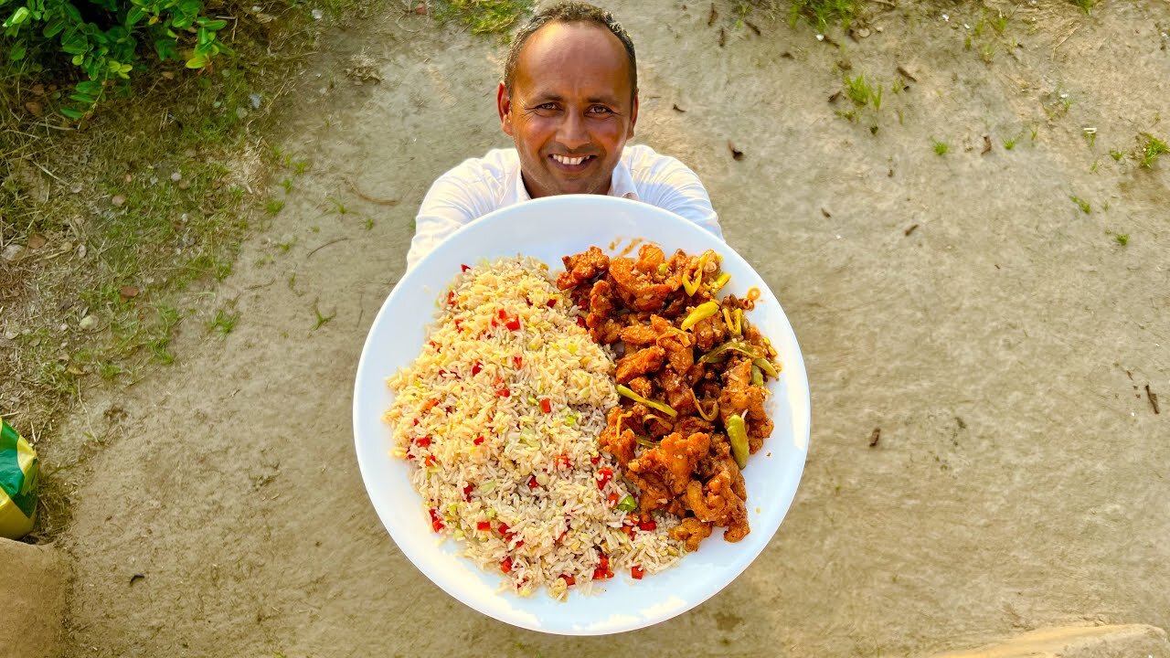 Chicken Chilli Dry With Fried Rice 🌾 Mubashir Saddique | Village Food Secrets