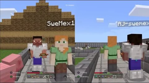 Playing MINECRAFT with my brother and surviving many days in survival mode. PART III