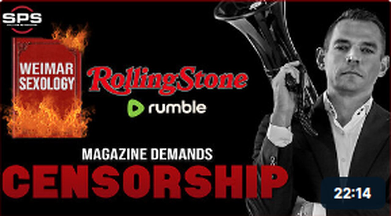 Rolling Stone TARGETS Stew Over Weimar TRUTH: Pressures Rumble To CENSOR Interview