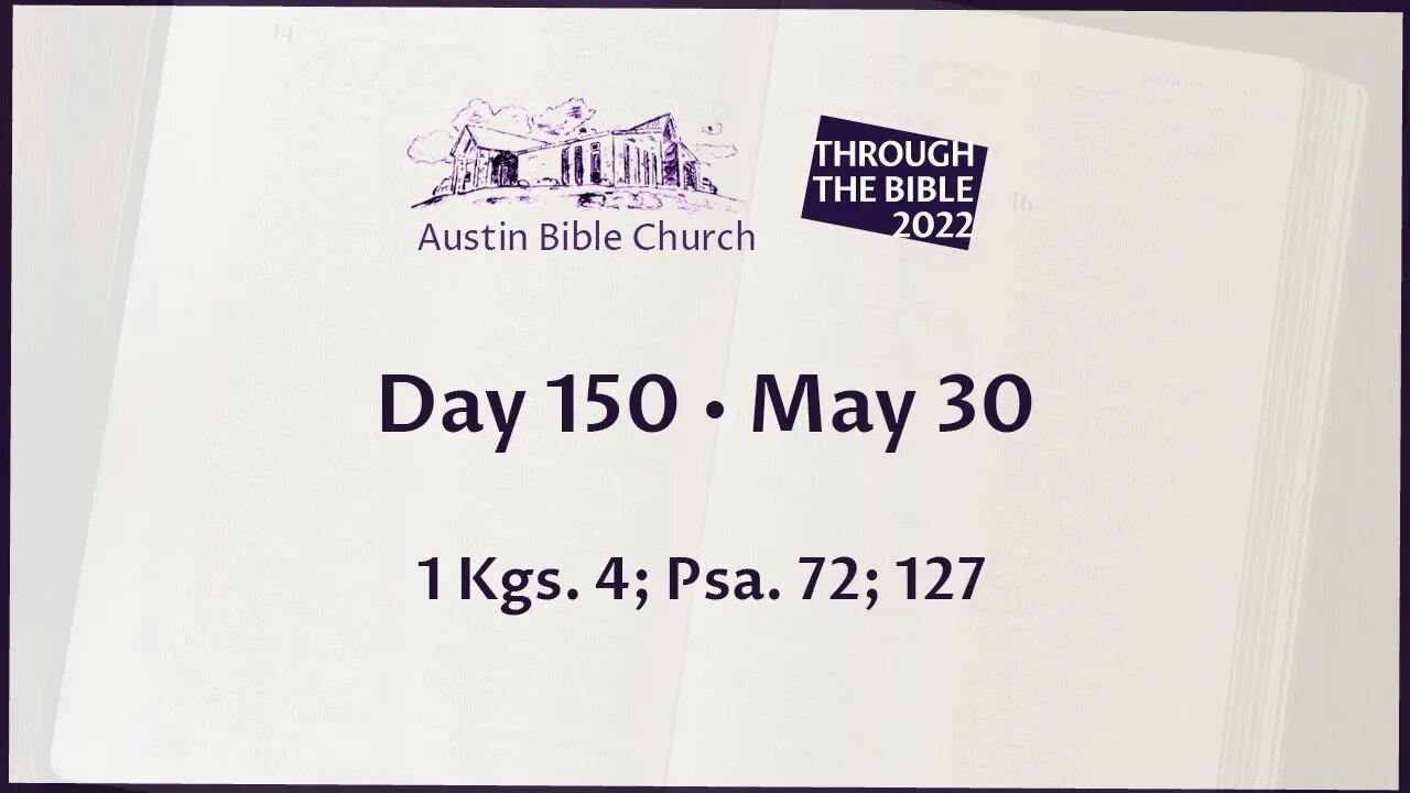 Through the Bible 2022 (Day 150)