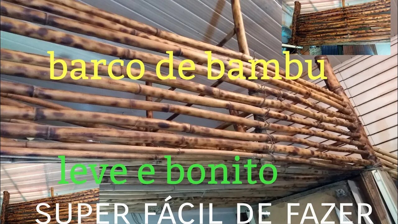 como montar um barco de bambu @bambu total