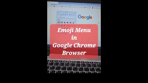 Emoji menu in google chrome #shorts #youtubeshorts