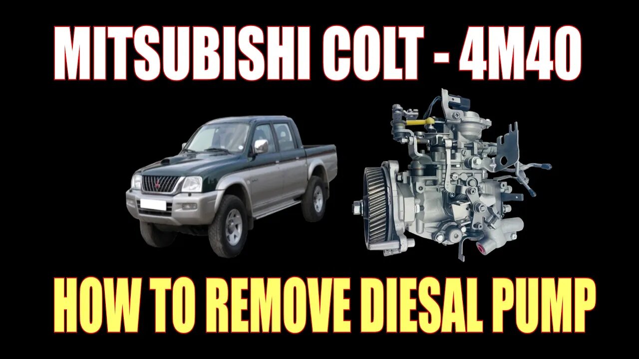 HOW TO REMOVE DIESAL PUMP - MITSUBISHI L200 ( 4M40 )