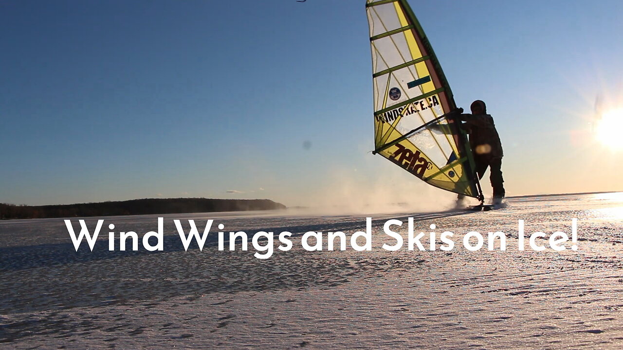 Wind Wings ans skis on ice!