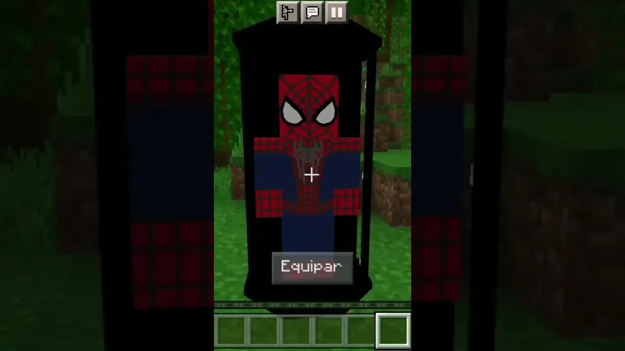 achei as roupas do Spider-Man no minecraft😱😱😱😱😱😱😱 #shorts #spiderman #minecraft