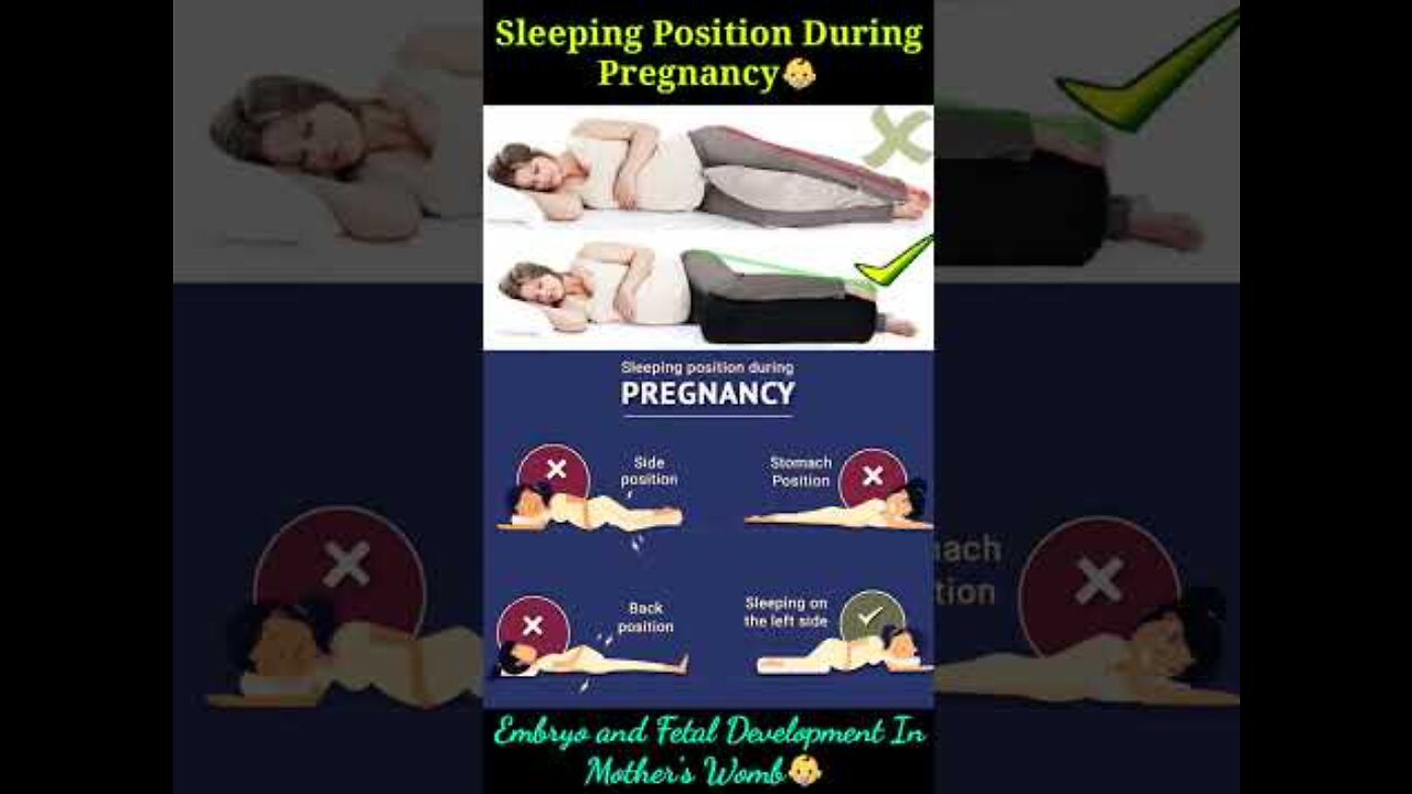 Do you know? Which side should pregnant women sleep during pregnancy?👶❤ embryonic Growth In Womb