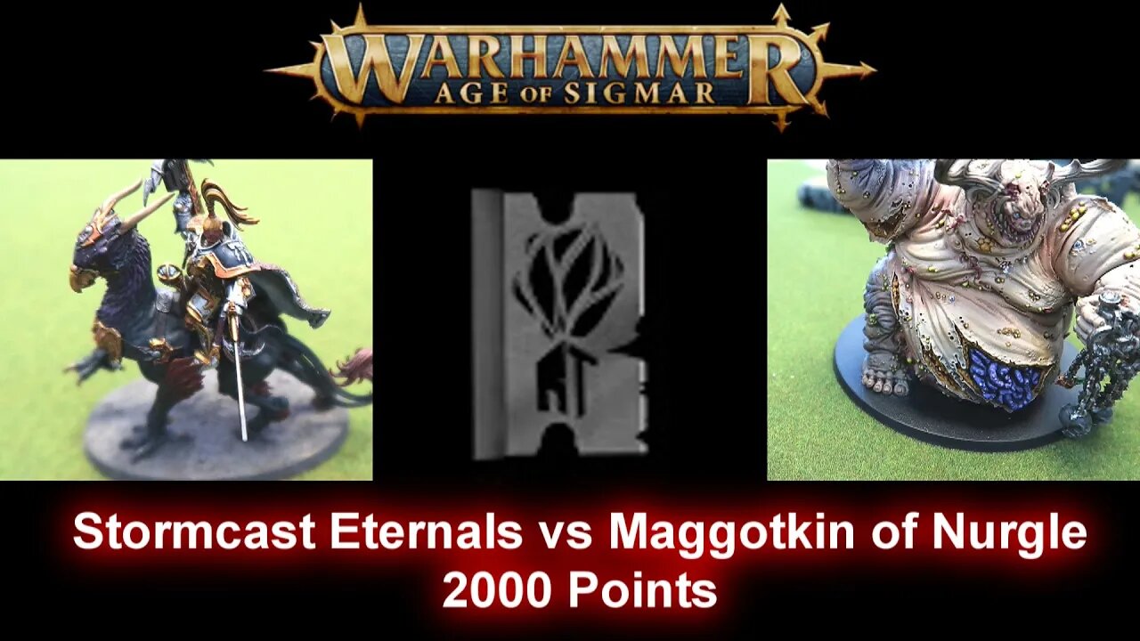 Age of Sigmar Battle Report - Stormcast Eternals vs Maggotkin of Nurgle 2000pts