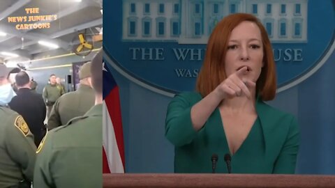 Psaki says she hasn't seen trending video of tense exchange between Border Patrol chief and agents.