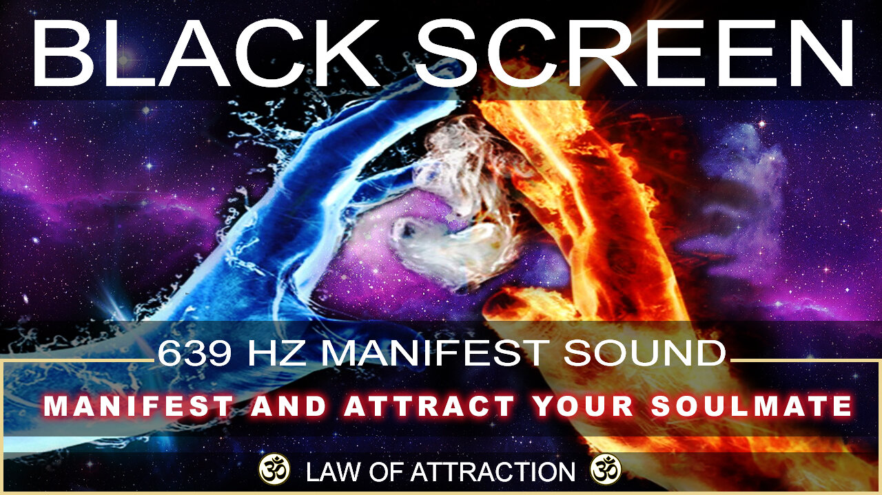 🌙 Soulmate Attraction Sleep Meditation ⎮ Black Screen Sleep Music