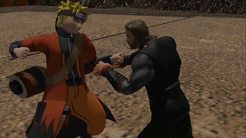 Thor VS Naruto fight scene | blender animation