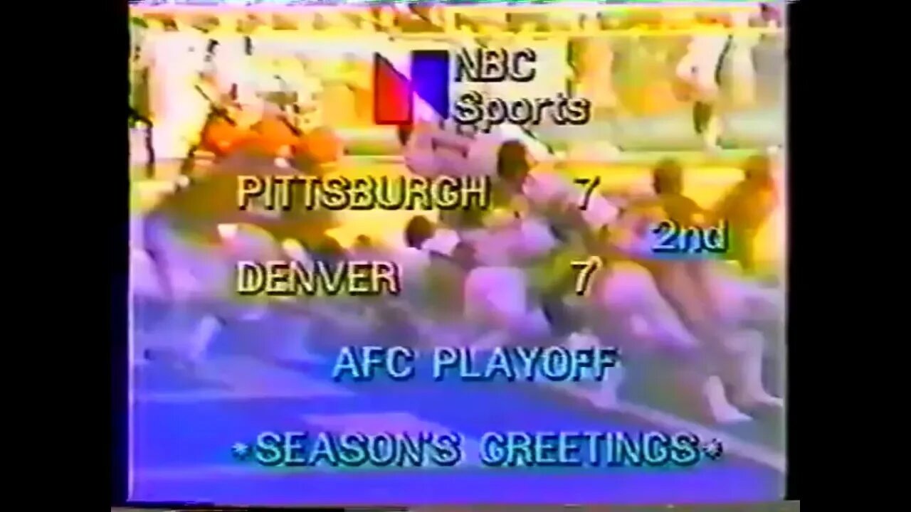 1977-12-24 AFC Divisional Pittsburgh Steelers vs Denver Broncos