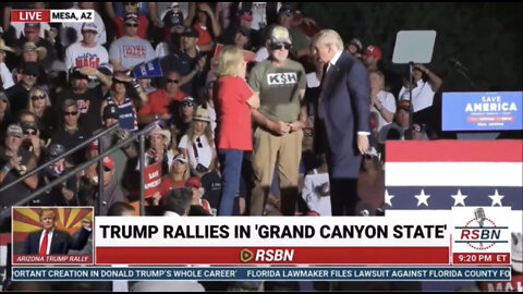 Donald Trump brings the parents of Kayla Mueller on stage.