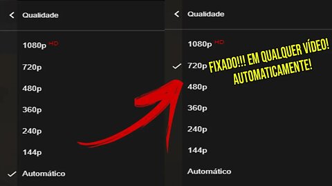 SIMPLES, MAS PRÁTICO! - Como FIXAR uma Qualidade ao ASSISTIR qualquer VÍDEO do Youtube - SEM ESFORÇO