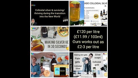 Colloidal silver & surviving/thriving during the transition into the New World